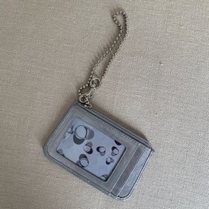 Gray Coach Card Holder